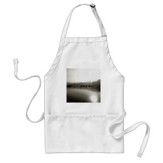 Gulets Ethereal In Gray Sailboat Painting Standard Apron