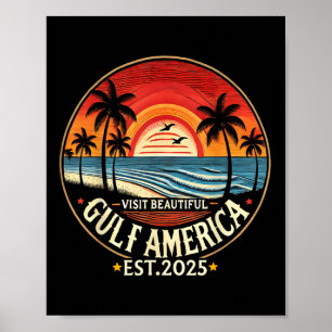 Gulf America Funny Trump Renaming  Poster