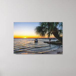 Gulf Breeze Florida Sunset Canvas Print