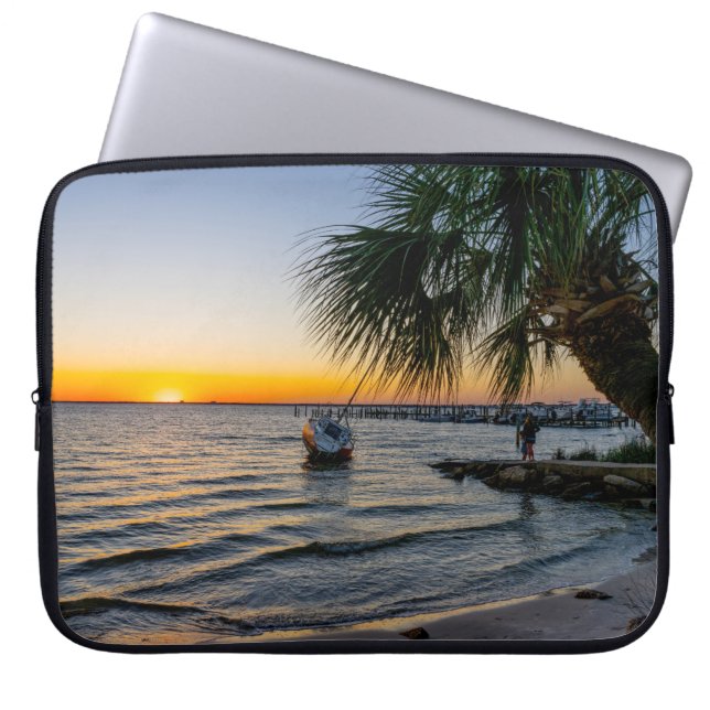 Gulf Breeze Florida Sunset Laptop Sleeve Case (Front)