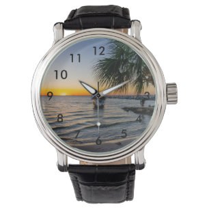 Gulf Breeze Florida Sunset Wrist Watch
