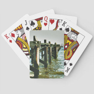 Gulf Coast Fishing Pier Photograph Playing Cards