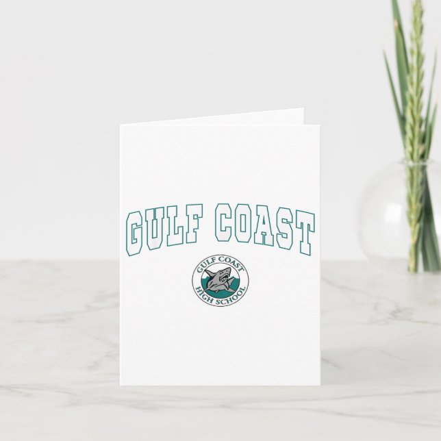 Gulf Coast High School Sharks C2_1  Card (Front)