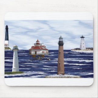 Gulf Coast lighthouses Mouse Mat