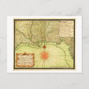 Gulf Coast of the United StatesPanoramic Map Postcard