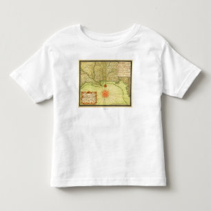 Gulf Coast of the United StatesPanoramic Map Toddler T-Shirt