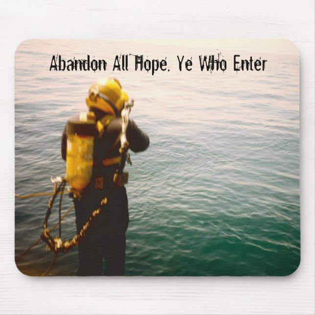 Gulf Diver Splashing Mouse Mat (Front)