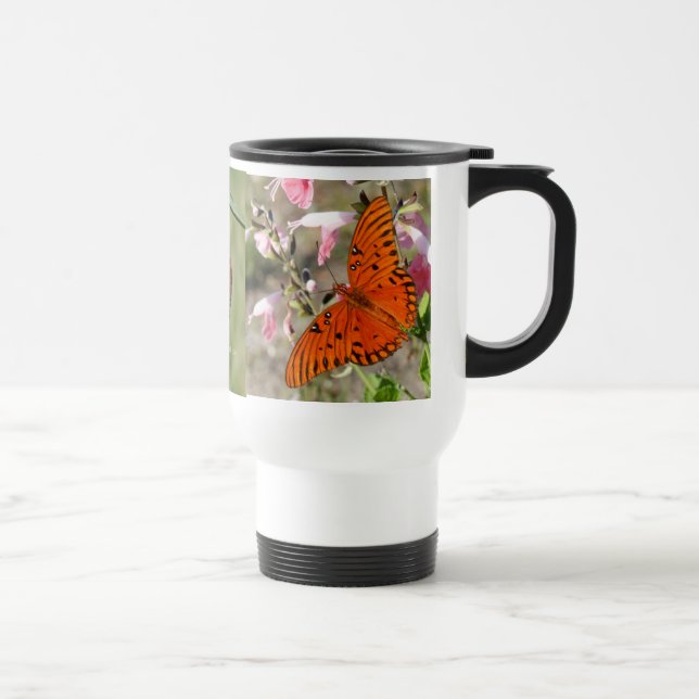 Gulf Fritillary Butterfly Lifecycle Thermal Cup (Right)
