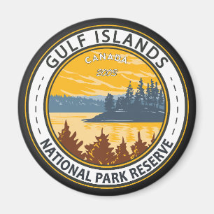 Gulf Islands National Park Reserve Canada Badge Magnet