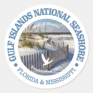 Gulf Islands National Seashore Classic Round Sticker