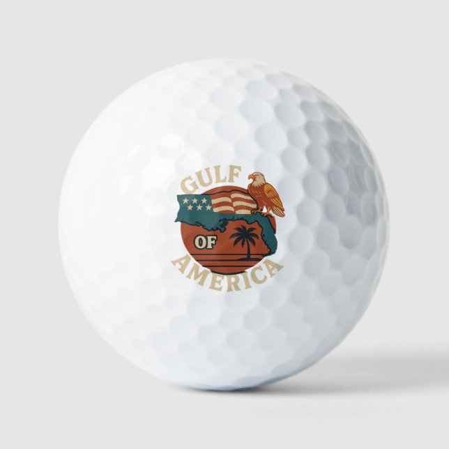 Gulf of America Beer Golf Balls (Front)