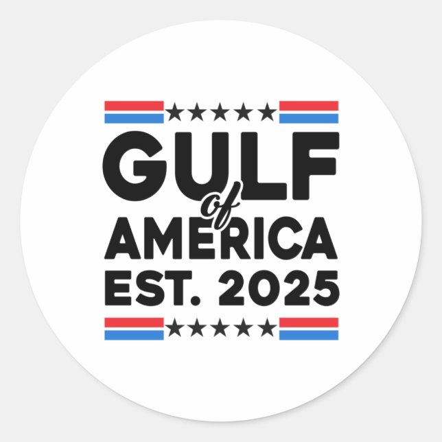Gulf Of America  Classic Round Sticker (Front)