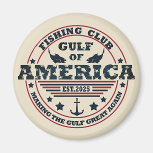 Gulf of America fishing club American patriotic Magnet