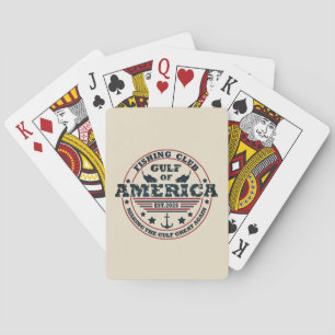 Gulf of America fishing club American patriotic Playing Cards