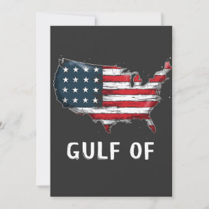 Gulf Of America Funny Trump East Cost Mexico  Invitation