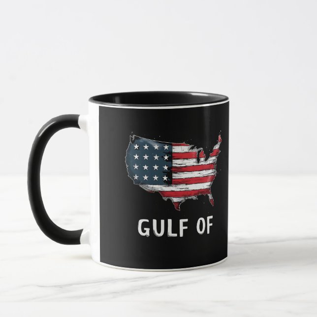 Gulf Of America Funny Trump East Cost Mexico  Mug (Left)