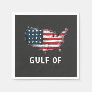 Gulf Of America Funny Trump East Cost Mexico Napkin
