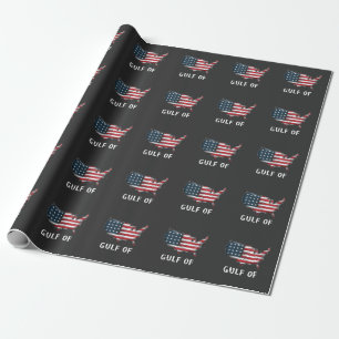 Gulf Of America Funny Trump East Cost Mexico  Wrapping Paper