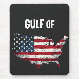 Gulf Of America Funny Trump USA Map Flag  Mouse Mat