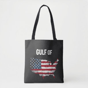 Gulf Of America Funny Trump USA Map Flag Tote Bag
