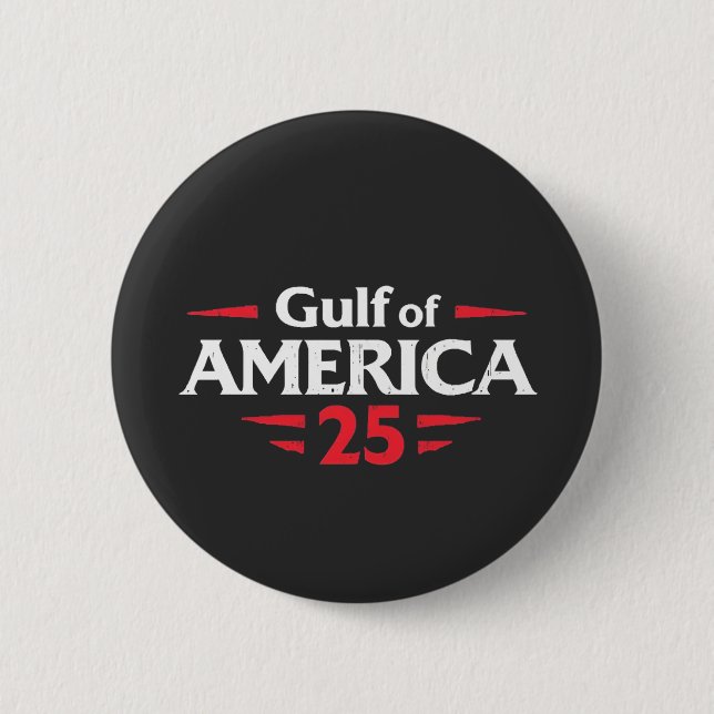 Gulf of America Patriotic American Trump USA Flag 6 Cm Round Badge (Front)