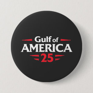 Gulf of America Patriotic American Trump USA Flag 7.5 Cm Round Badge