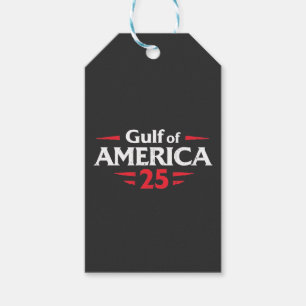 Gulf of America Patriotic American Trump USA Flag Gift Tags
