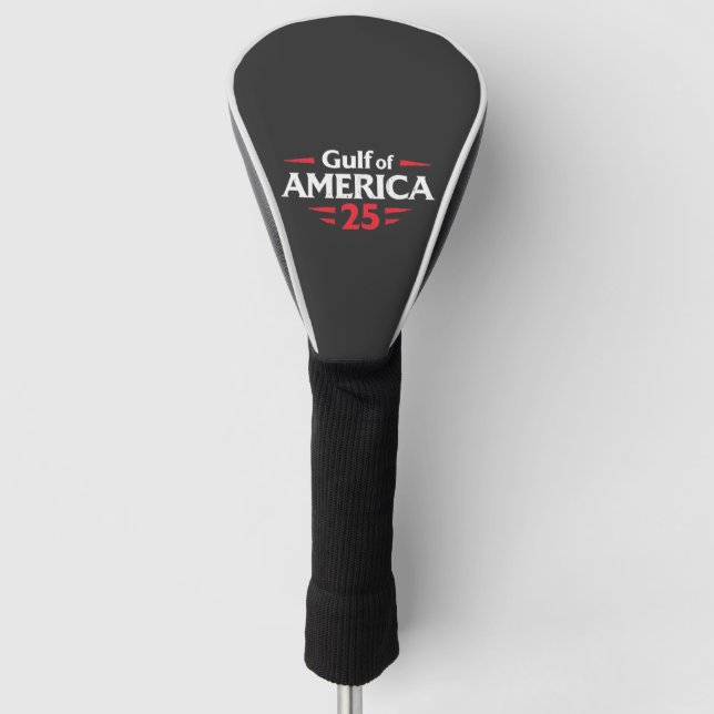 Gulf of America Patriotic American Trump USA Flag Golf Head Cover (Front)