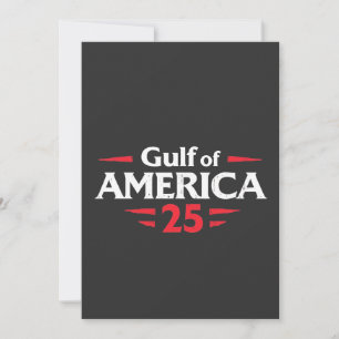Gulf of America Patriotic American Trump USA Flag Holiday Card