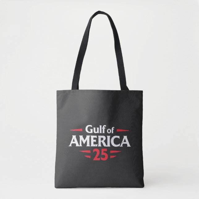 Gulf of America Patriotic American Trump USA Flag Tote Bag (Front)