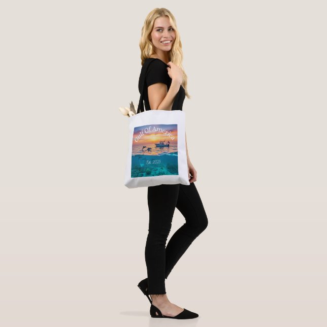 Gulf of America Tote bag- Beach bag (On Model)