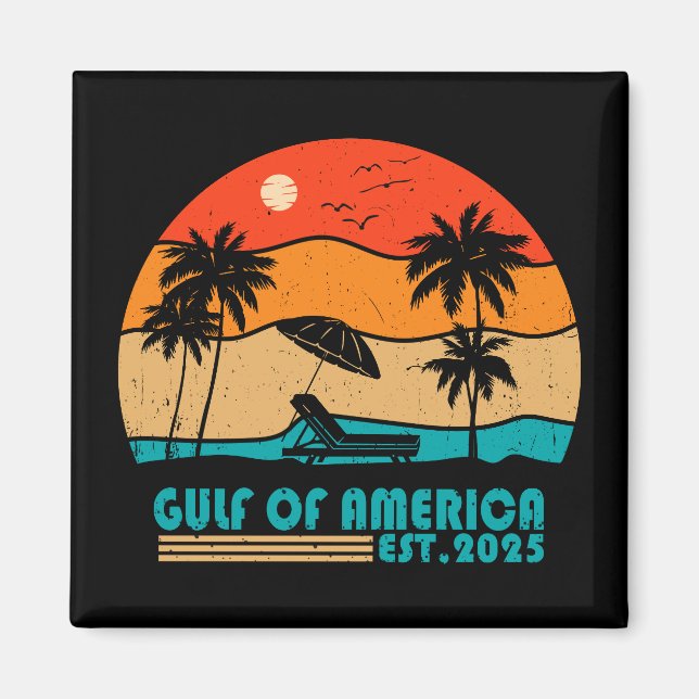 Gulf of America vintage American patriotic design Magnet (Front)