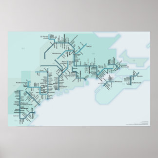 Gulf of Maine 20 x 30 Poster