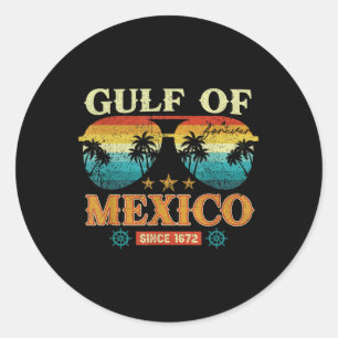 Gulf Of Mexico 1569 Historic Map Classic Round Sticker
