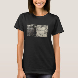 Gulf of Mexico 1672 Historic Map T-Shirt