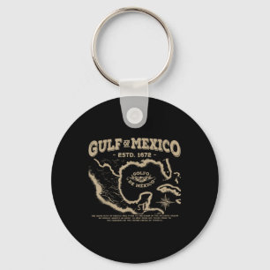 Gulf Of Mexico 1672 Map Key Ring