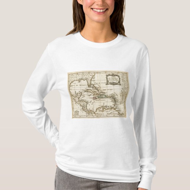 Gulf of Mexico, Caribbean Isles T-Shirt (Front)