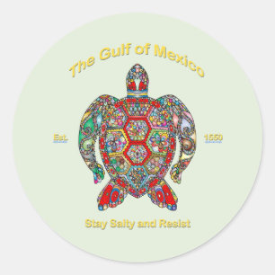 Gulf of Mexico Classic Round Sticker