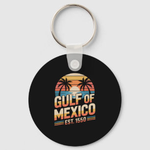 Gulf Of Mexico Est. 1550 Beach Lovers Summer Vacat Key Ring