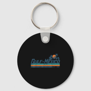 Gulf Of Mexico Est 1550 Retro Beach Gulf Of Mexico Key Ring