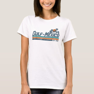 Gulf of Mexico Est 1550 Retro Beach Gulf of Mexico T-Shirt