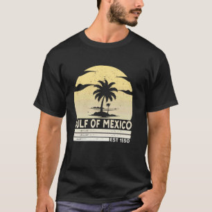 Gulf of Mexico Est 1550 Vintage Mexican Pride T-Shirt