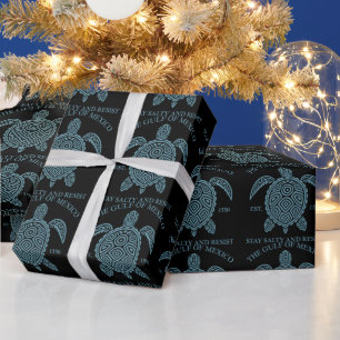 Gulf Of Mexico ESTD 1550 Stay Salty And Resist Wrapping Paper