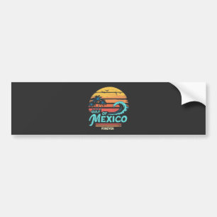 Gulf of Mexico Forever Vintage Beach Mexican  Bumper Sticker