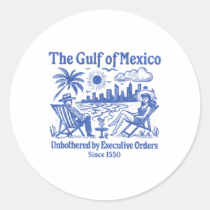 Gulf Of Mexico Funny Political Classic Round Sticker