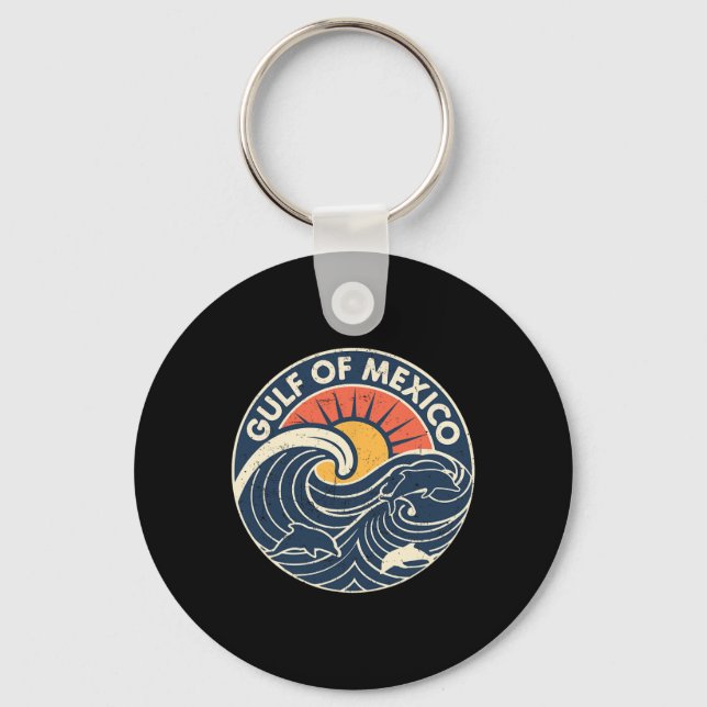 Gulf Of Mexico  Key Ring (Front)
