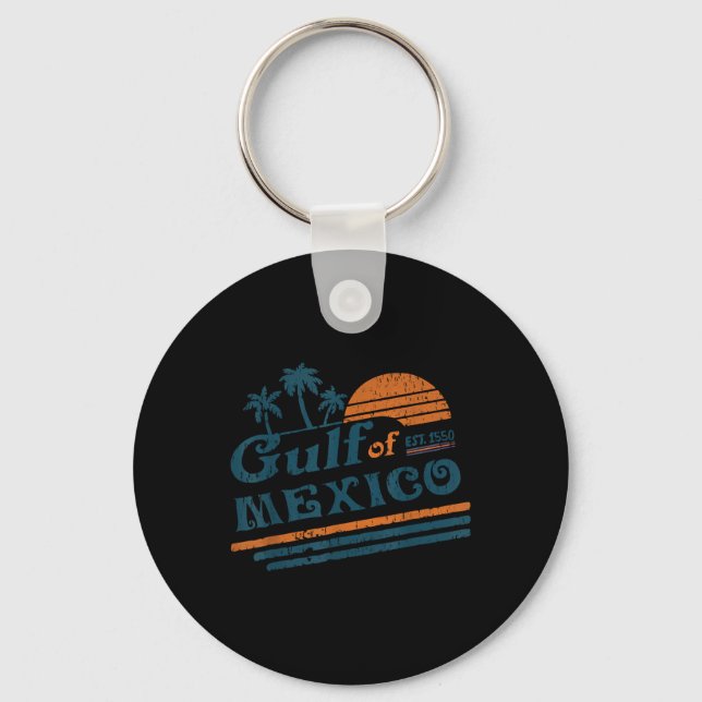Gulf Of Mexico  Key Ring (Front)