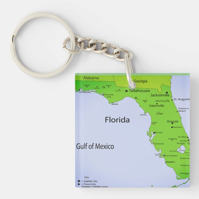 GULF OF MEXICO  KEY RING (Front)