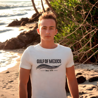 GULF OF Mexico Minimalist Typography style T-Shirt