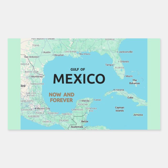 Gulf of Mexico Rectangular Sticker (Front)